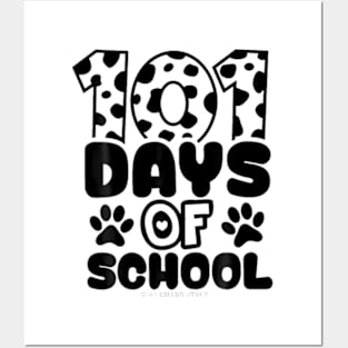 100 Days Of School Dog Boys Dalmatian Girls 100 Days Smarter Posters and Art